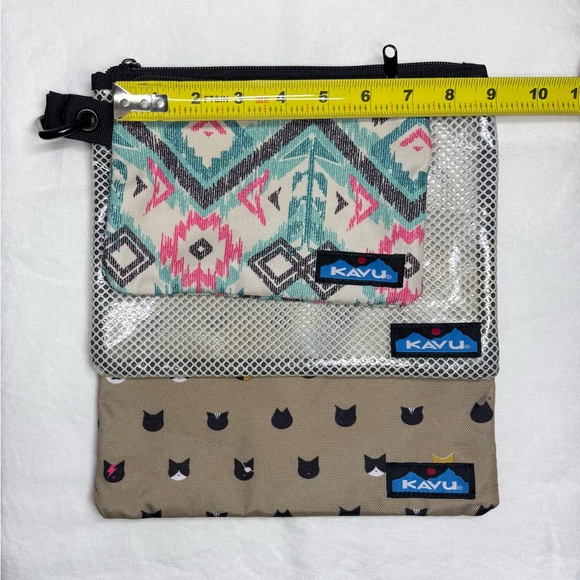 KAVU Zipper Pouch Set - 3 Toiletry Cosmetic Bags - Picture 4 of 13